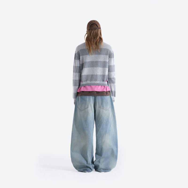 No.10 Layered Polo Cardigan